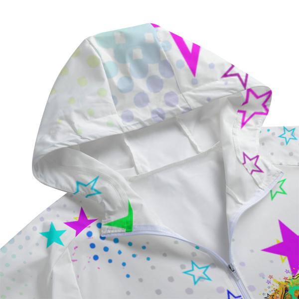 Leichte Regenjacke  Sunny – Popart Hundemotiv, 100 % Polyester, Unisex, Mix, Mischling, Golden Retriever, Goldy